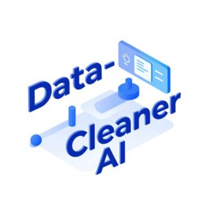 Изометрическая иллюстрация процесса очистки данных с помощью сервиса Data-Cleaner AI от компании Арс Ашуха ИИ